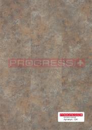 Кварц-виниловое покрытие (ПВХ плитка, виниловый ламинат) Progress/ Прогресс Клеевой винил Stone - 124 Stone Oxide